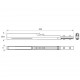 J6 FURNITURE FITTING SET FOR SLIDING DOOR CABINET SLIDING DOORS m.006 / 50kg